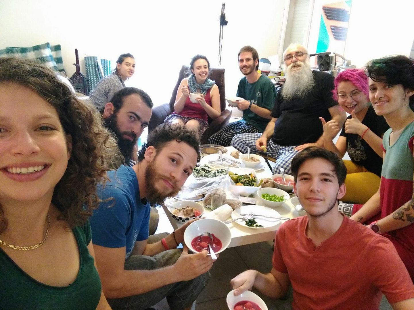 קובי קרולה בארוחת צוות ברובין פוד הצילום באדיבות עמותת רובין פוד